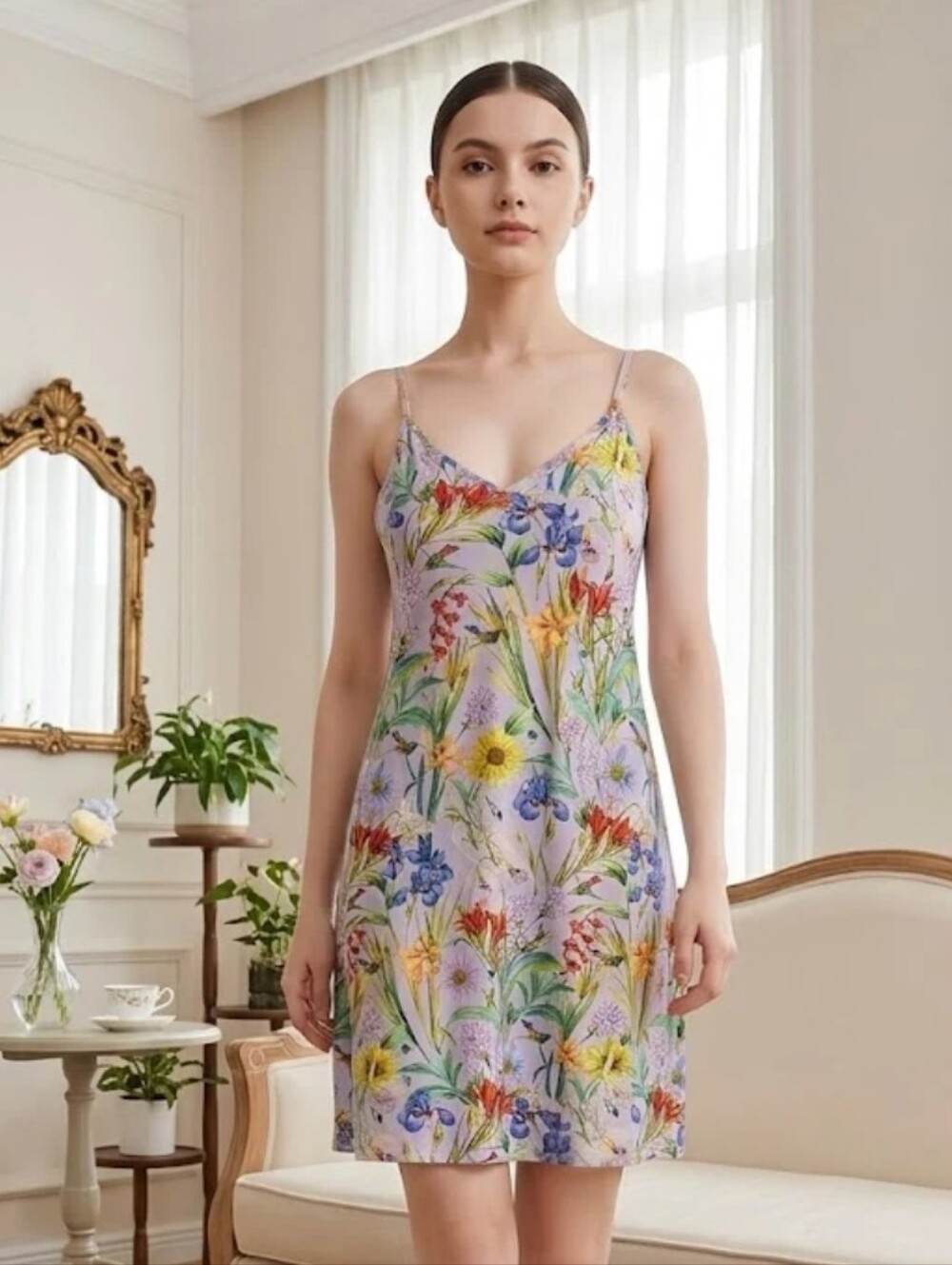 Johnny Was Daphne The Bridge Cami Sleep Dress Size Large